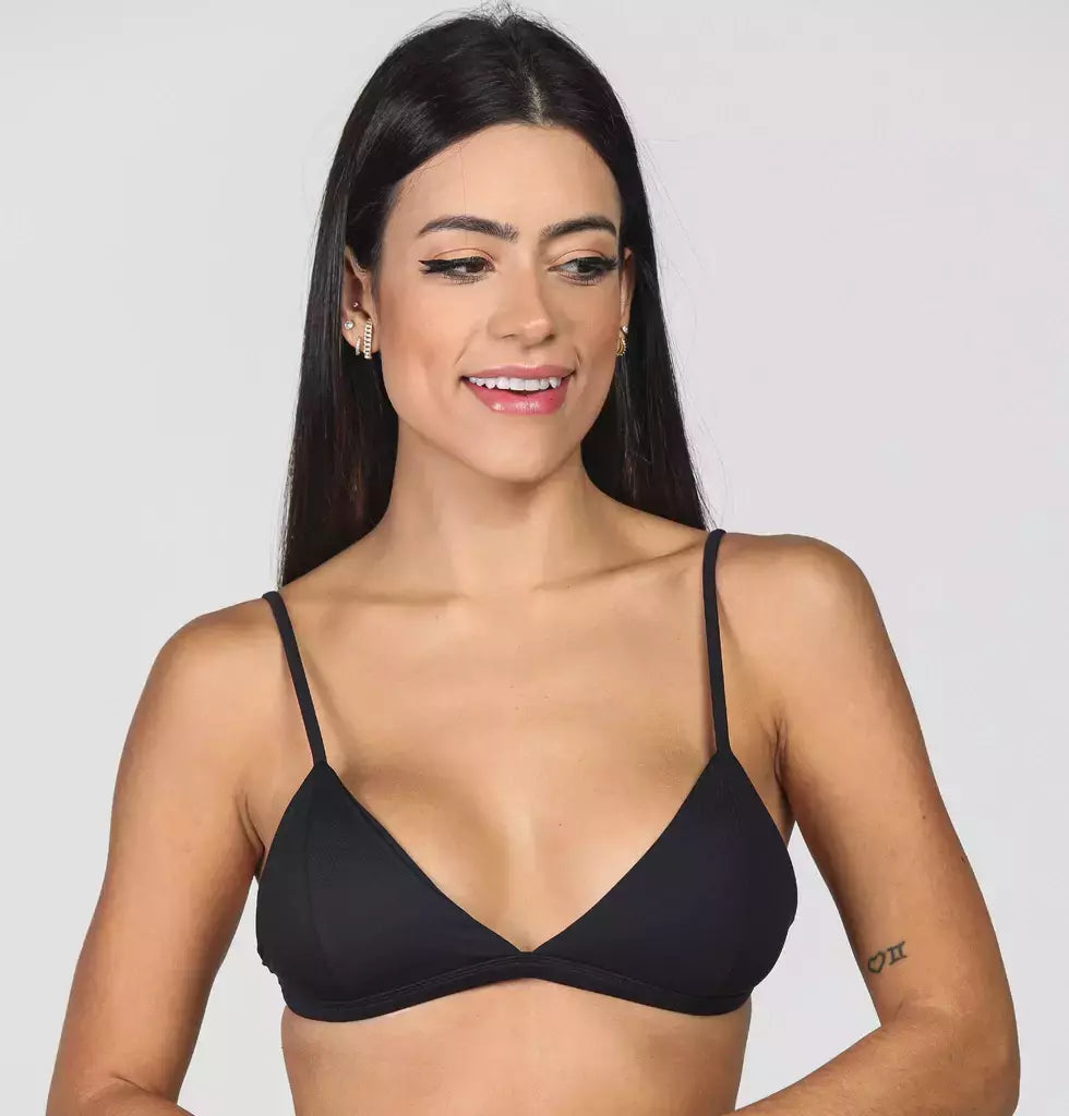Black Triangle Bikini Top