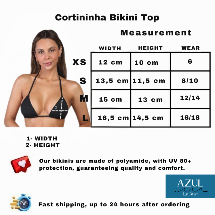 Fuchsia Cortininha Bikini Top